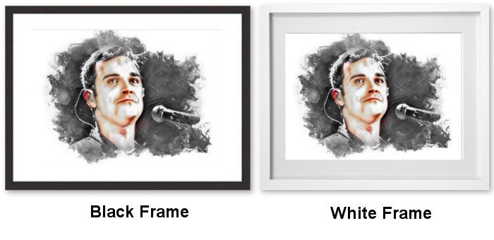 Robbie Williams Framed Print